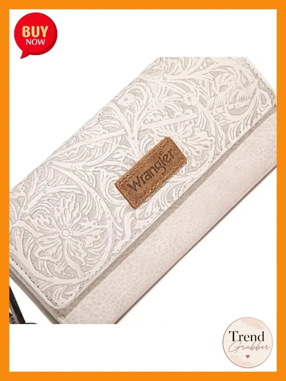 RFID Blocking Tri-Fold Wristlet Wallet with Coin Pocket 13 Card Slots